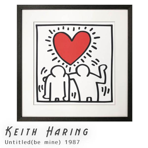 Ｋｅｉｔｈ　Ｈａｒｉｎｇ（キース　へリング）　Ｕｎｔｉｔｌｅｄ（ｂｅ　ｍｉｎｅ）　１９８７　アートポ...