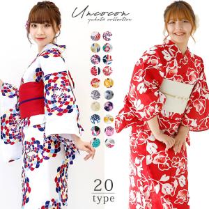 女性浴衣　レディース浴衣　浴衣　単品　浴衣単品　個性派　レトロ　花柄　麻の葉　大正ロマン　猫　椿　縞　雪輪　幾何学　お洒落　古典