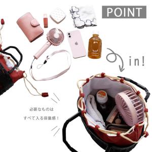 かごバッグ カゴバッグ 巾着 きんちゃく カゴ...の詳細画像4