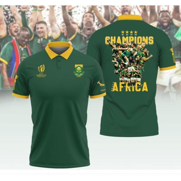 【期間限定】南アフリカ RWC2023 チャンピオン 記念シャツ ジャージ ラグビー 南アフリカ代表...