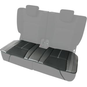 ボンフォーム(BONFORM) シートクッション ベーシックレザー 軽自動車 ツイン ストッパー付き ツイン113x45x2cm ブラック 53