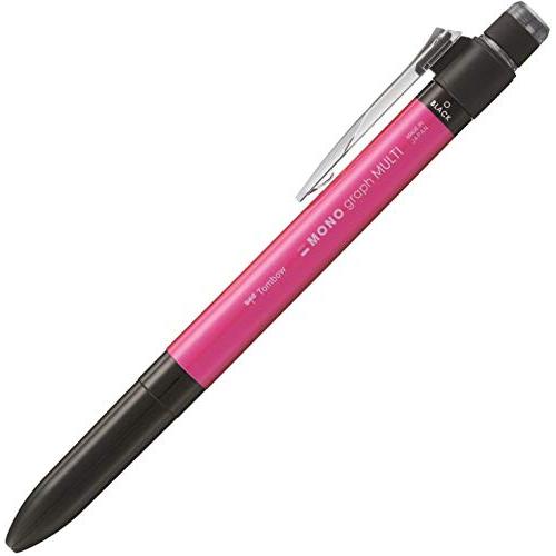 トンボ鉛筆 多機能ペン 2&amp;S+消しゴム MONO モノグラフマルチ ピンク CPA-161F