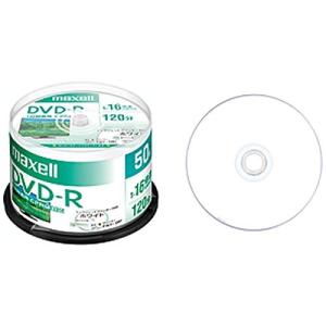 maxell 録画用 DVD-R 標準120分 16倍速 CPRM プリンタブルホワイト 50枚スピンドルケース DRD120PWE.50SP｜makotoya1259