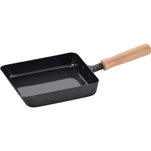 和平フレイズ 日本製 ずっと使い続けたい 鉄 玉子焼き器 14×18cm 木柄 IH対応 CS-013 千歳(ちとせ)｜makotoya1259