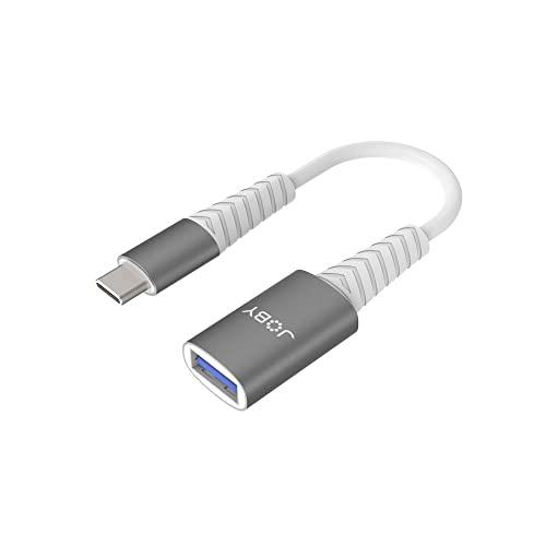 ジョビー USB-C - USB-A3.0 アダプター スペースグレー USB-AオスをUSB-Cに...