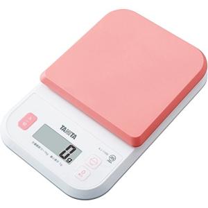 タニタ クッキングスケール キッチン はかり 料理 デジタル 1kg 1g単位 ピンク KJ-110S PK ごはんのカロリーがはかれる｜makotoya1259