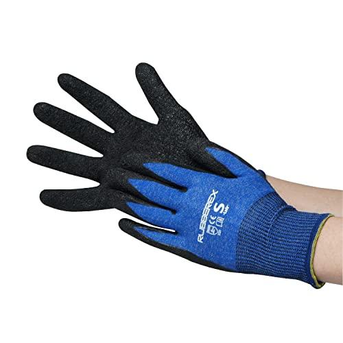 [エース] 作業手袋 天然ゴム背抜き手袋 ネイビー 女性用Sサイズ AG7822 ラバーレックス