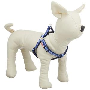 ペティオ (Petio) 犬雅 唐草ハーネス ブルー SS サイズ