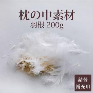 補充用 補充材 枕の中素材 まくら クッション ハンドメイド フェザー 中素材 羽根 200g｜makura