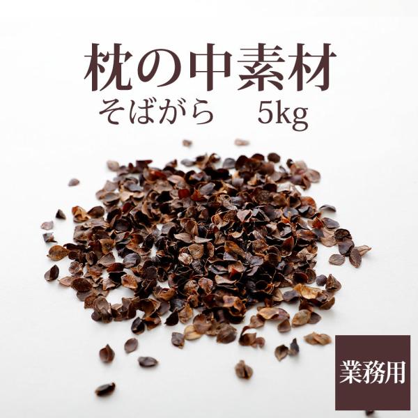 枕の中素材 洗えるそばがら 5kg 業務用サイズ 枕のハンドメイドや中素材の詰め替え、補充に使える天...