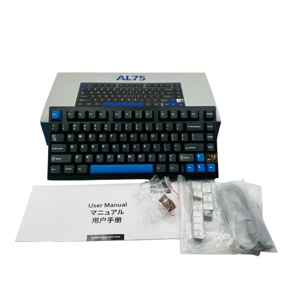 ■美品 YUNZII AL75 メカニカルキーボード 75%配列 アルミボディ RGBバックライト ...