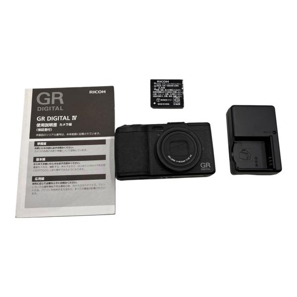 ■RICOH GR DIGITAL IV コンパクトデジタルカメラ シャッター回数823回 動作確認...