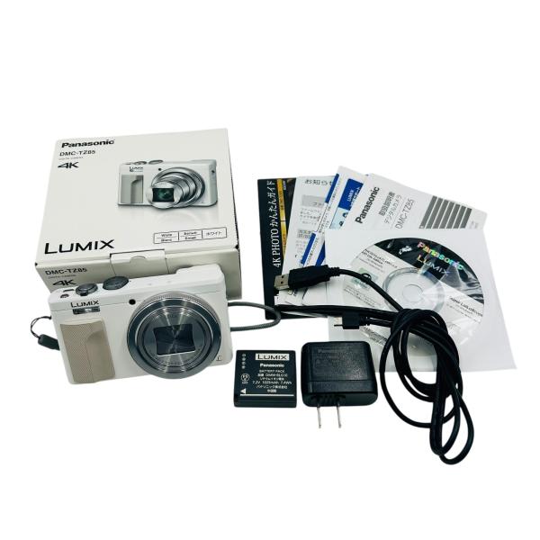■美品 Panasonic LUMIX DMC-TZ85 ホワイト 4K対応 コンパクトデジタルカメ...