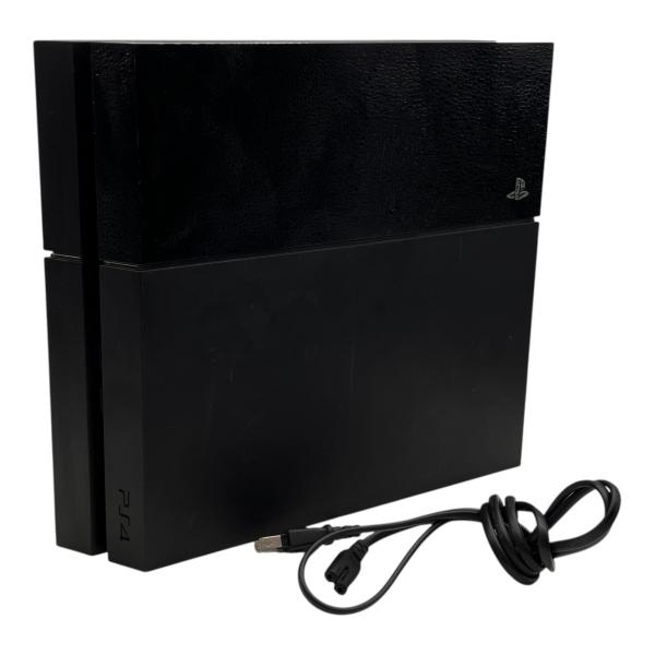 ■Sony PS4 CUH-1000A 本体 ブラック 初期化済 動作確認済 電源ケーブル付属 傷あ...