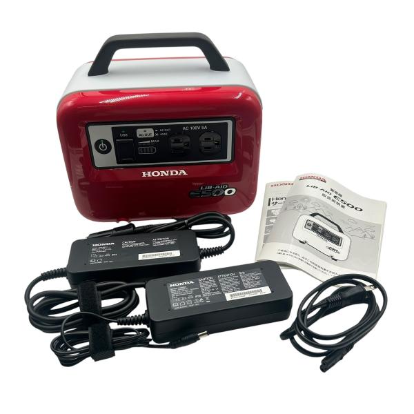 ■ 美品 HONDA LIB-AID E500 ポータブル電源 蓄電池 377Wh AC出力 USB...