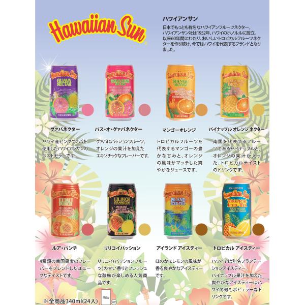 ハワイアンサン8種類詰め合わせ【Hawaiian Sun】※送料込み