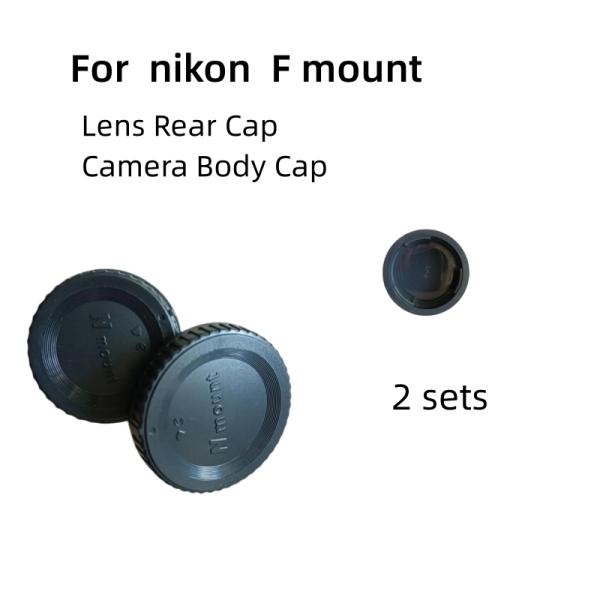 カメラボディキャップとリアレンズカバー、防塵保護、absプラスチック、ブラック、Nikon d800...