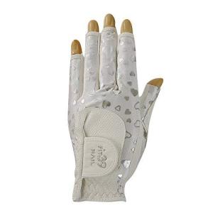 ミックゴルフ FIT39 NAIL ハートシリーズ 左手用 ハートシルバー/白 S