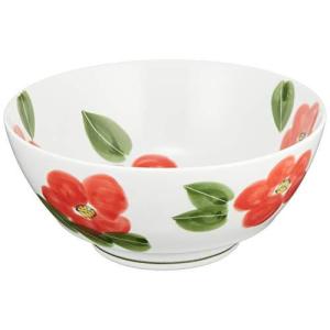 有田焼 究極の ラーメン鉢 伯父山窯 紅椿 R0147