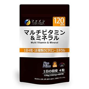 ファイン マルチビタミン&ミネラル 18種類のビタミン ミネラル配合 国内生産 大容量 お徳用 120日分