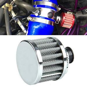 エアクリーナー 汎用 吸気効率UP 12mm口径 エアフィルター エンジンパワーアップ ターボ 集塵 コンパクト ブローオフバルブ ターボ用 アインテ