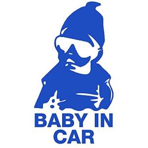 FLOATING WOOD シール カッティング ステッカー BABY IN CAR ON BOARD ベイビー ギャング (BABY IN CAR
