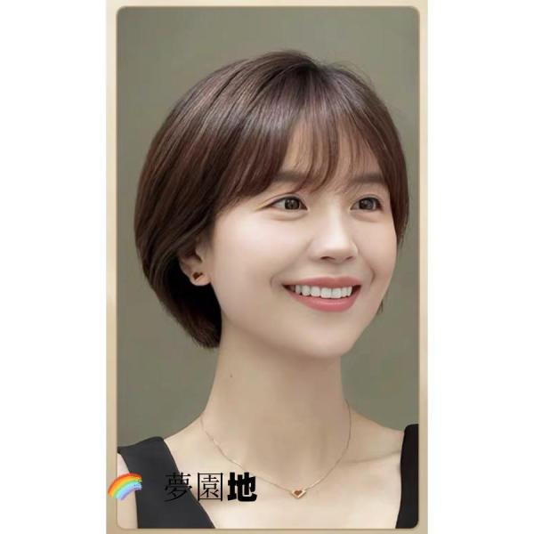 ウイッグ 自然なフルウィッグ??ウィッグにみえる帽子 ミディアムショート ウイッグ帽子 レディース