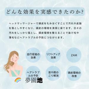 頭皮マッサージ機 ヘッドスパ 赤色LED EM...の詳細画像3
