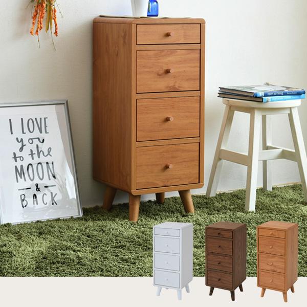 チェスト 幅30 スリム コンパクト 引き出し 収納 4段 リビング収納 FAP-0031