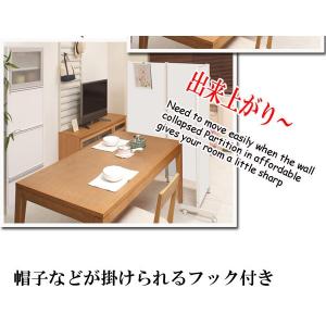 間仕切りパーティション キャスター付き2連 高...の詳細画像4