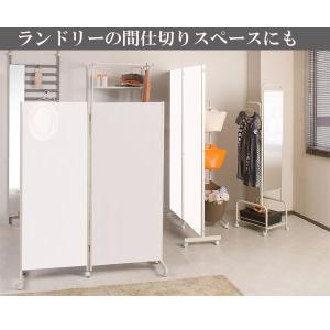 間仕切りパーティション キャスター付き2連 高...の詳細画像5