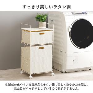 ランドリーラック ランドリーボックス キャスタ...の詳細画像5