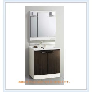 クリナップ 洗面化粧台 BGAシリーズ W750 洗髪式シャワー水栓 3面鏡(BGAL75TNTVW-M-L753GAEH) 送料無料｜malukoh