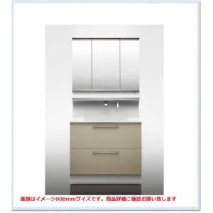 LDSFB075BCGDN1+LMFB075A3GLG1G　TOTO 洗面化粧台 オクターブW750 2段引き出し＋タッチレスワイドLED3面鏡　送料無料