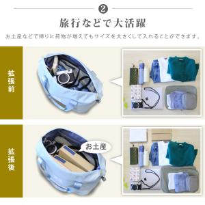 ボストンバッグ レディース 大容量 軽い 拡張...の詳細画像4