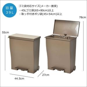 ゴミ箱 45リットル おしゃれ 分別 スリム ...の詳細画像1