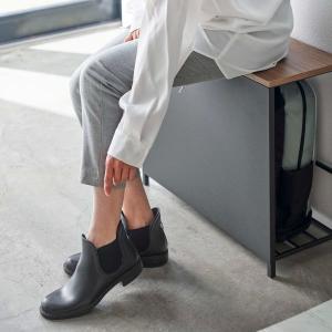 収納ベンチ 玄関イス 収納ラック 天然木製 お...の詳細画像4