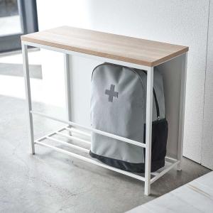 収納ベンチ 玄関イス 収納ラック 天然木製 お...の詳細画像5