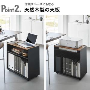 スリムワゴン キャスター付き おしゃれ pcワ...の詳細画像4
