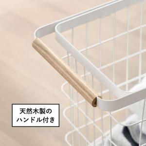 ランドリーバスケット キャスター付き 2段 お...の詳細画像4
