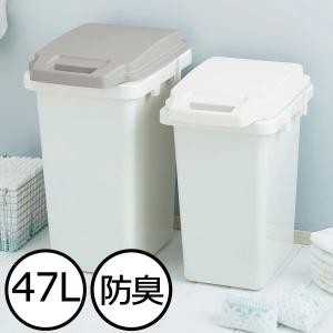 ゴミ箱 おしゃれ 防臭 45リットルゴミ袋対応 分別 ごみ箱 キッチン シンプル オムツ 生ゴミ 抗菌ダストボックス 47L