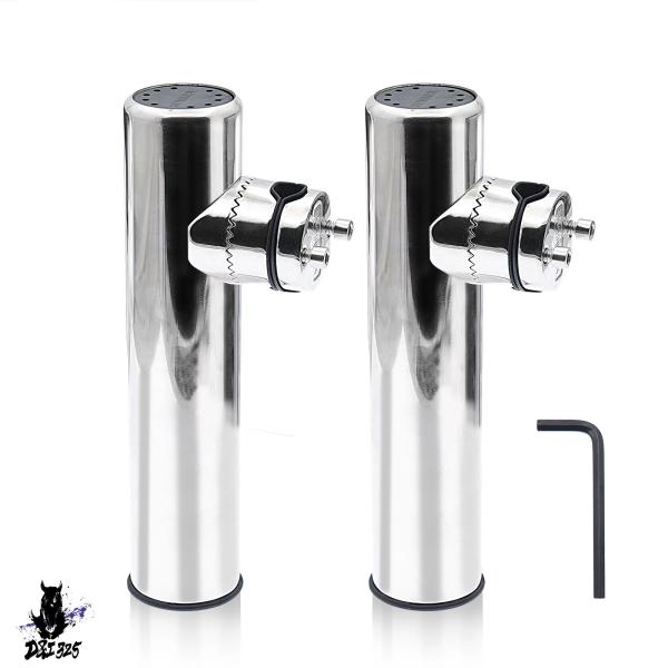 【互換品】 ボート釣り用ステンレス釣りロッドホルダースタンド 7 8?1インチレール対応 社外製