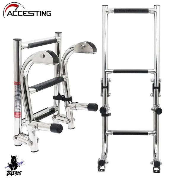 【互換品】 マリンヨット 2段式ステンレス伸縮式ボートアクセサリー 社外製