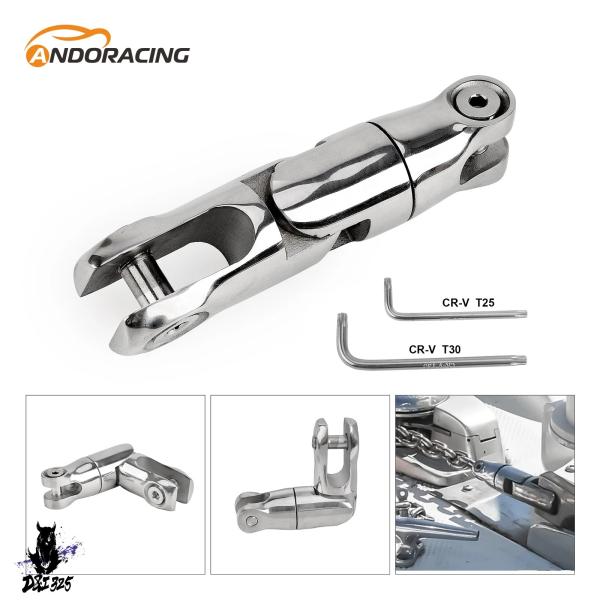 【互換品】 ボート用ステンレスアンカー回転コネクタ12?15mmチェーンアンプハードウェアアクセサリ...