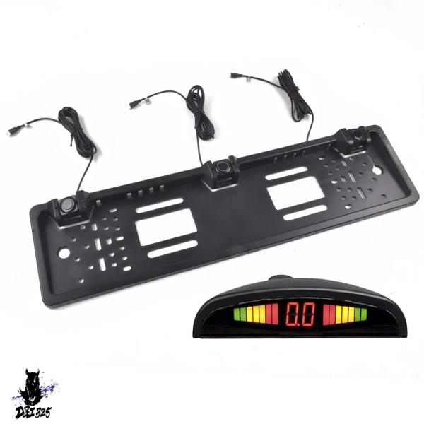 【互換品】 EU 付きヨーロッパナンバープレート搭載のParktronics自動車パーキングセンサー...