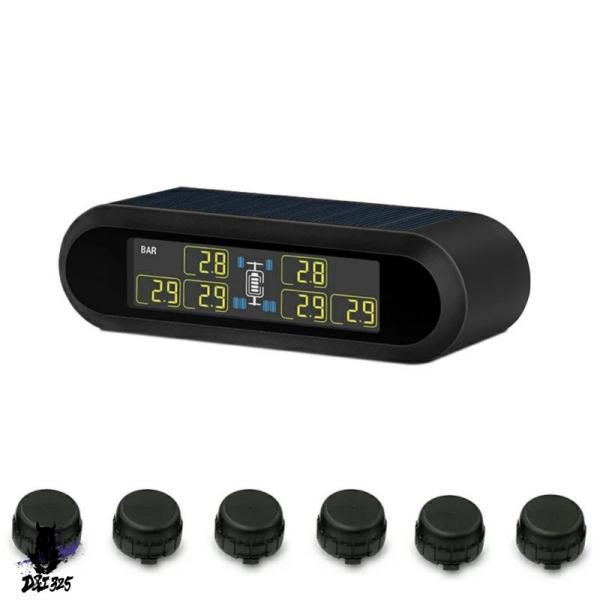 【互換品】 6輪トラックバスの2021 に搭載されたソーラーワイヤレスタイヤエア圧システムのアウター...