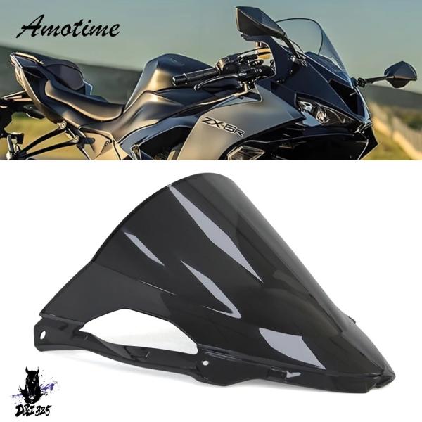 【互換品】 カワサキZx6r 2024 ダブルバブルフロントガラス 社外製