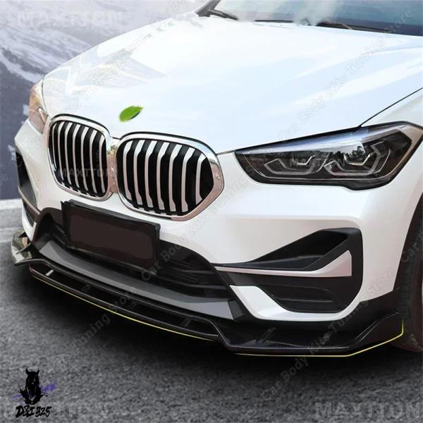 【互換品】 Bmw X1 F48用のフロントバンパーリップスポイラースプリッターディフューザーセパレ...
