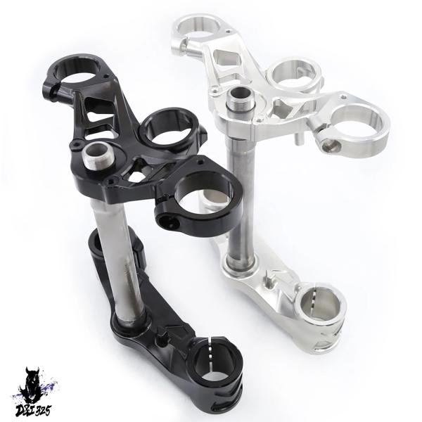 【互換品】 カワサキニンジャ400 2018-2022 フロント下降フォークとトリプルツリー右ブリッ...