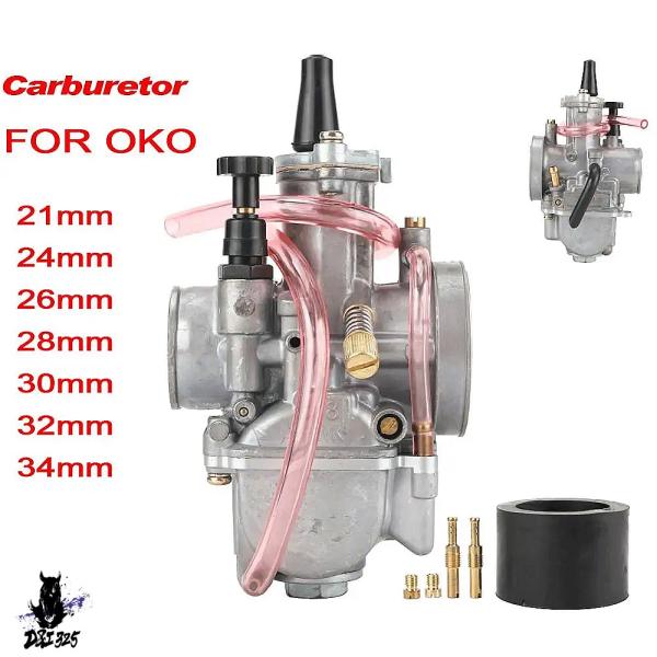 【互換品】 パワージェット付きオートバイキャブレター PWK 21-34mm OKO用 ATV スク...